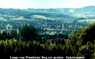 Lemgo vom Wiembecker Berg aus gesehen.  photosommer