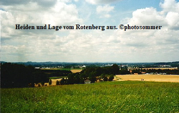 Heiden und Lage Lippe West vom Rotenberg aus