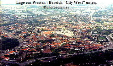 Lage von Westen : Bereich 