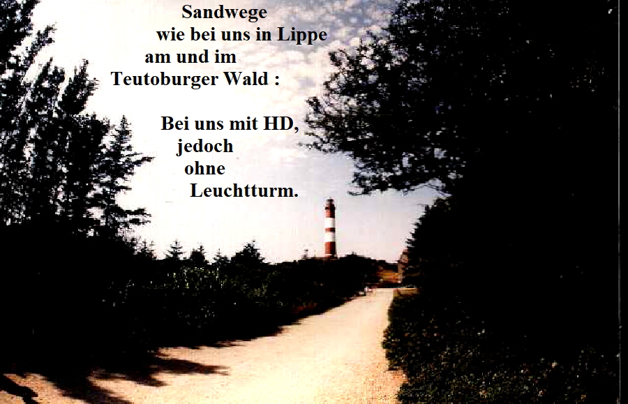 Amrum: Weg zum Leuchtturm 1988.
