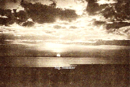 Sonnenaufgang ber der Insel Fhr 1928