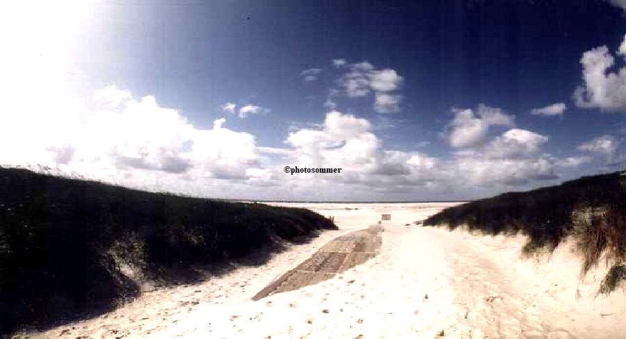 Amrumdnen: Strandweg Sddorf 1988.