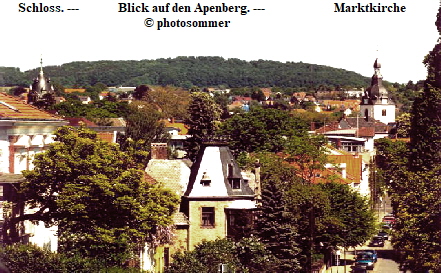 Schloss. ---             Blick auf den Apenberg. ---                       Marktkirche  
                                                 photosommer