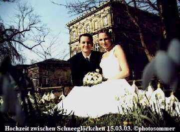 Hochzeit zwischen Schneeglckchen 15.03.03. photosommer